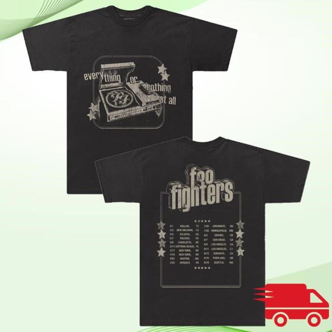Foo Fighters Merch Record Player Tee Foo Fighters Merch Record Player T-Shirt
