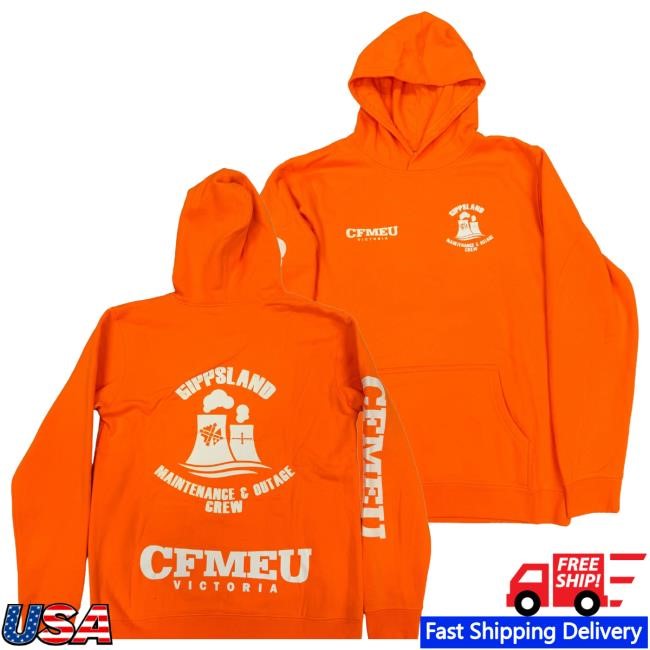 Cfmeu Shop Merch Gippsland Outage Crew Hoodie