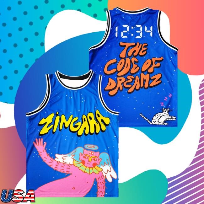 Official Zingara Music Merch Code Of Dreamz Basketball Jersey Shirt