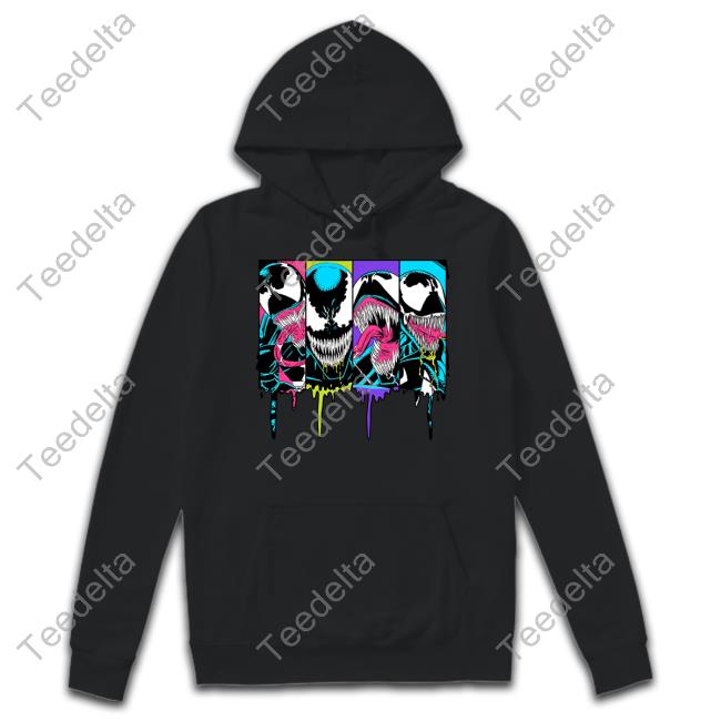 Big Time Bin Marvel Comics Neon Venom Bombard Funny T Shirt