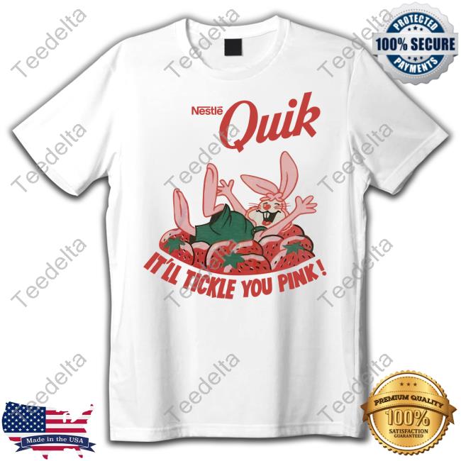 Tee Shirts And Accoutrements Quik It'll Tickle You Pink Hoodie