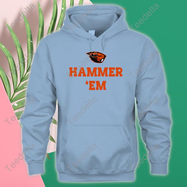 Osu Beaver Logo Hammer Em Long Sleeve Tee