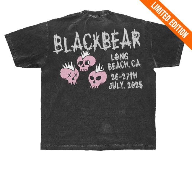 Blackbear Vintage Long Beach Pink Skull Sweatshirt