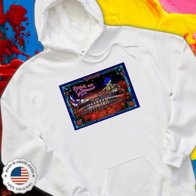 Dead & Company New York City Dead On The Diamond 2023 Poster Hoodie