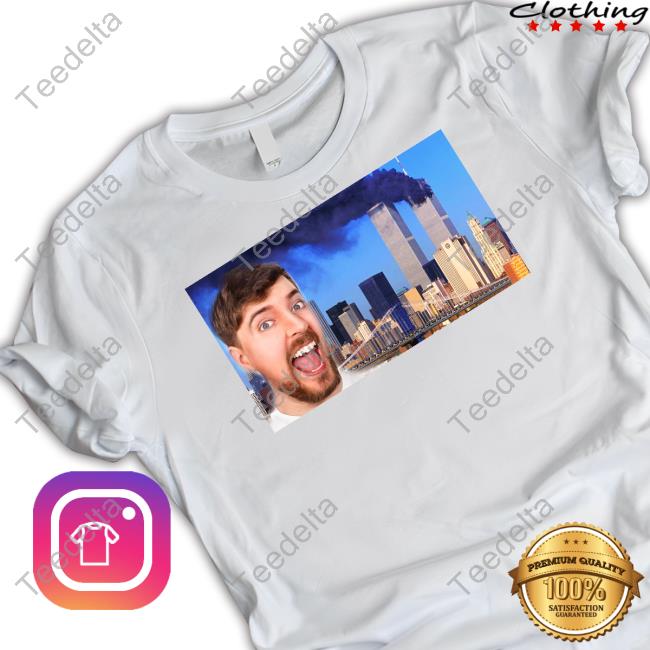 Cassterisk Mrbeast The Video Ends When The Towers Fall Tee