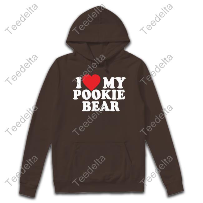 Outtapocketapparel I Love 3 My Pookie Bear Crewneck Sweatshirt