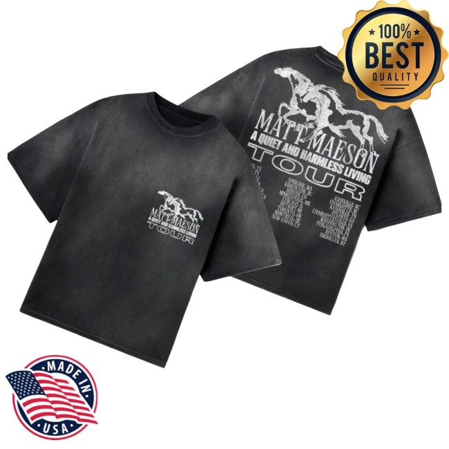 Official Matt Maeson Merch A Quiet...Us Tour T-Shirt
