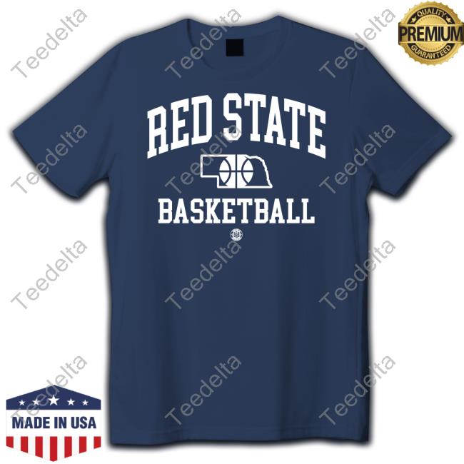 Bbbprinting Red State Baseball Long Sleeve T Shirt