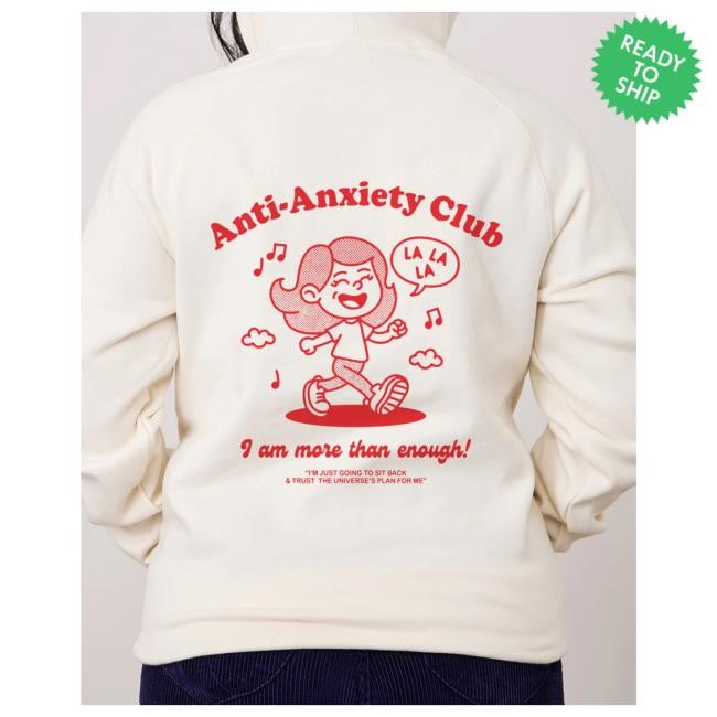 Tilly Oddy-Black Official Store Anti-Anxiety Club Basketball Jersey
