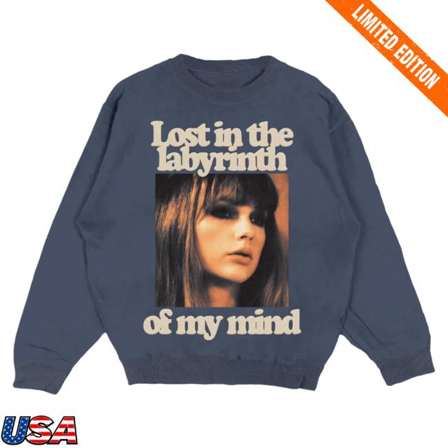 Official Taylor Swift Merch Store Lost In The Labyrinth Of My Mind Popover Sweatshirt TaylorSwift Apparel Clothing Shop