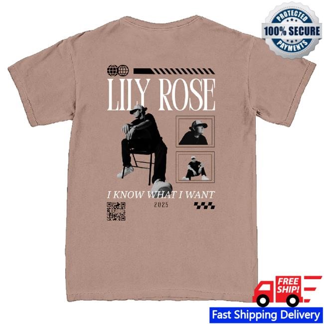 Lily Rose Merch I Know What I Want Hoodie Sweatshirt