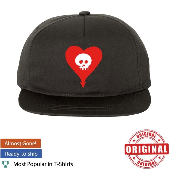 Alkalinetrio Merch Heartskull Snapback Hat