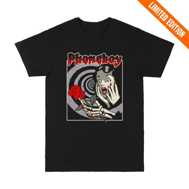 Phoneboy Merch Store Skeleton Rose Tee Phoneboy Merch Store Skeleton Rose Hooded Sweatshirt