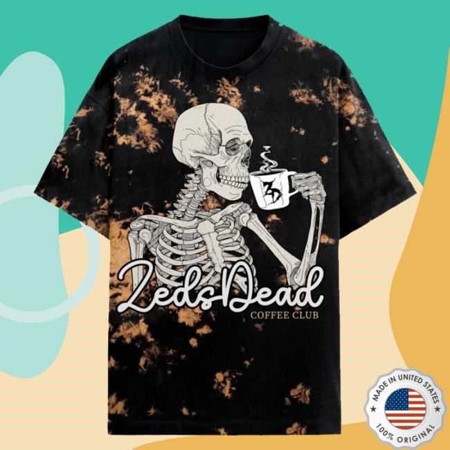 Zeds Dead Official Shop Merch Store Zeds Dead - Coffee Club Bleach Tie Dye Sweater