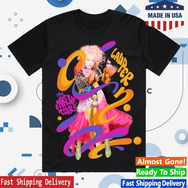 Cyndi Lauper Store Merch Shop 2025 Swirl Tour Sweatshirt