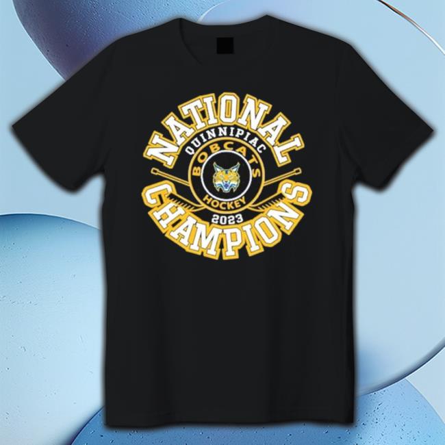 Quinnipiac Bobcats Ncaa Men’S Ice Hockey 2023 National Champions Top Rung Shirt