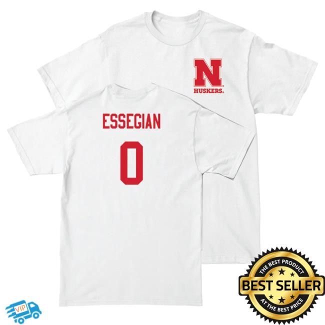 Men's Basketball White Comfort Colors Long Sleeve T Shirt Connor Essegian