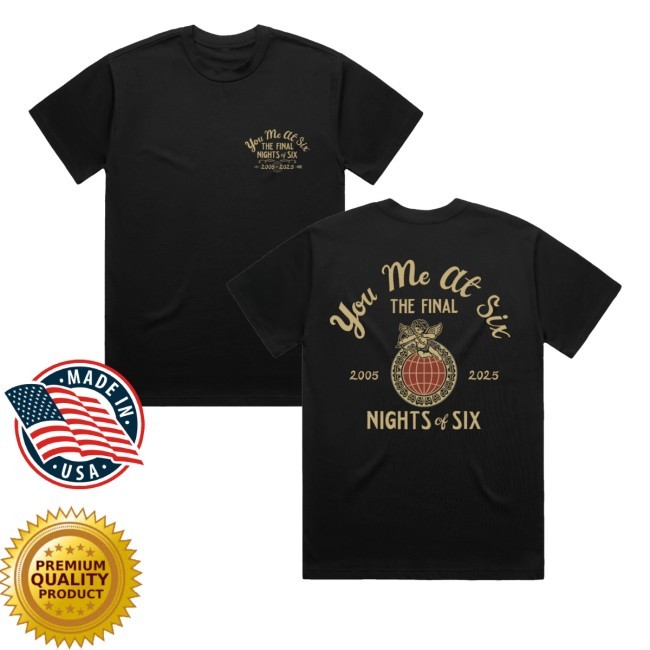 You Me At Six Merch Store Final Nights Of Six Tee