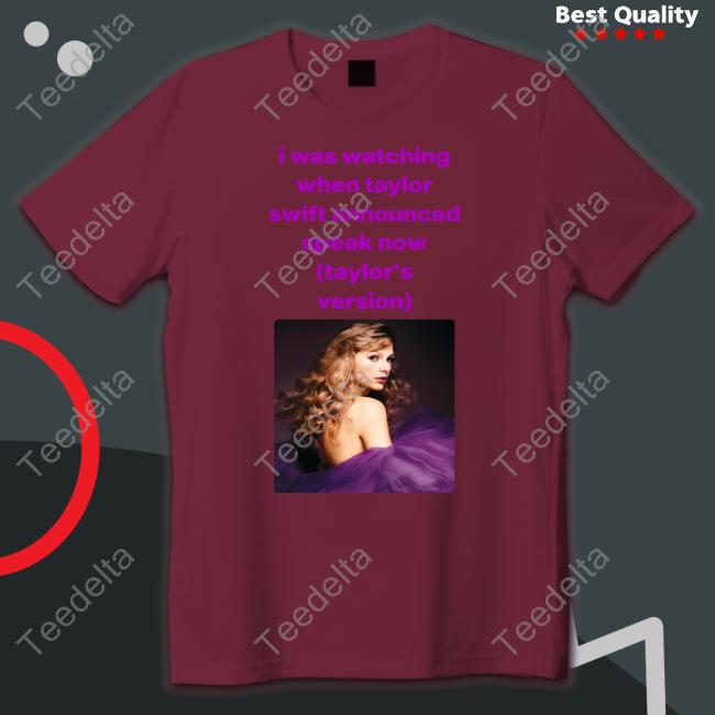 I Was Watching When Taylor Swift Announced Speak Now Hoodie