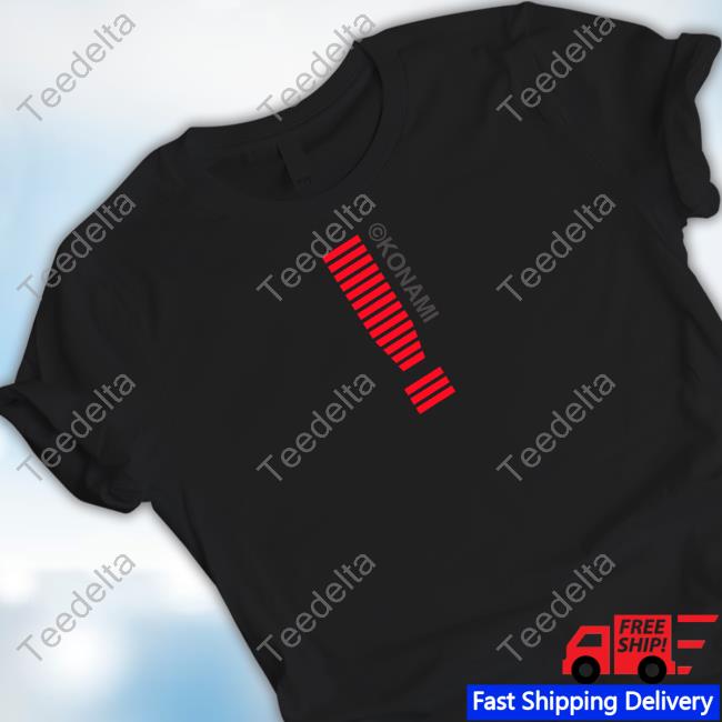 Konami Alert Embroidered Tee Shirt Officialkonamishop
