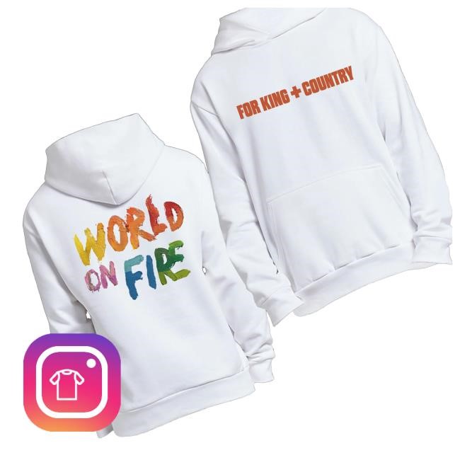 Forking And Country Merch Shop Store World On Fire T Shirt