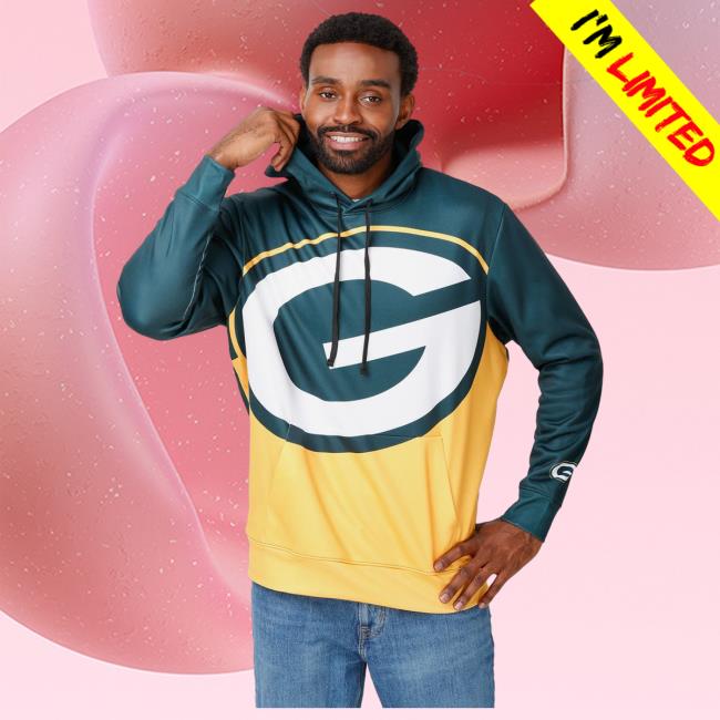 Official Foco Merch Store Shop Foco Green Bay Packers Bold Logo Crew Foco Apparel Clothing