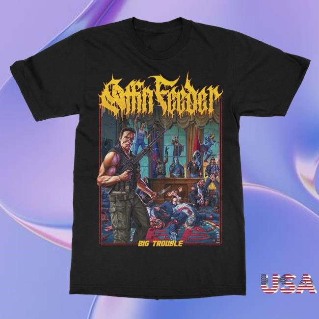 Indiemerchstore Merch Coffin Feeder Big Trouble Long Sleeve T Shirt