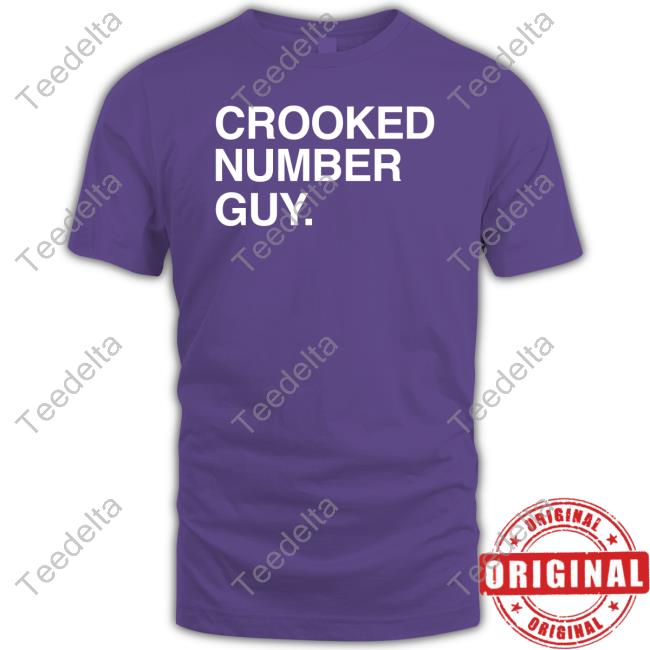 Obvious Shirts Crooked Number Guy Crewneck Sweatshirt