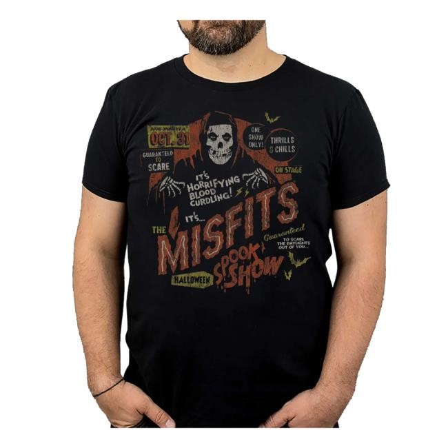 Official Fright-Rags Merch The Misfits Halloween Spook Show Sweatshirt Fright-Rags Merch The Misfits Halloween Spook Show Hooded Sweatshirt