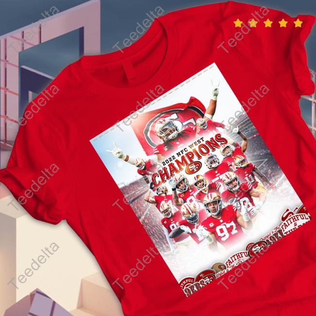 2022 NFC West Champions Hoodied Sweatshirt San Francisco 49Ers