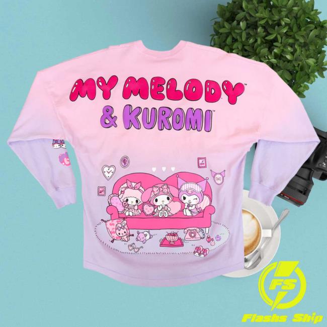 Official Sanrio Apparel Clothing Merch Store Shop My Melody & Kuromi Sleepover Japanla Spirit Hood