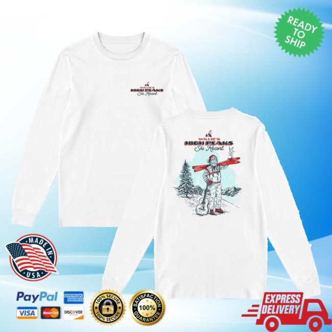 Willie Nelson Merch Willie's High Peaks Long Sleeve Shirt