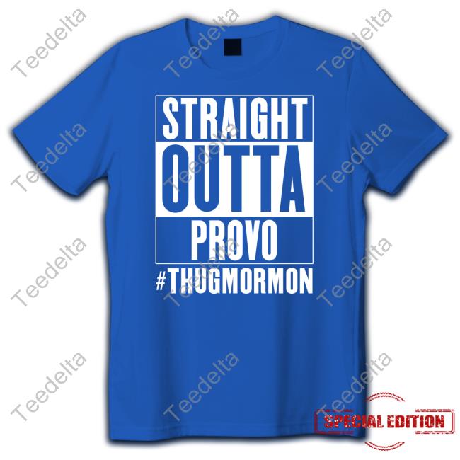 Straight Outta Provo Thugmormon Crewneck Sweatshirt