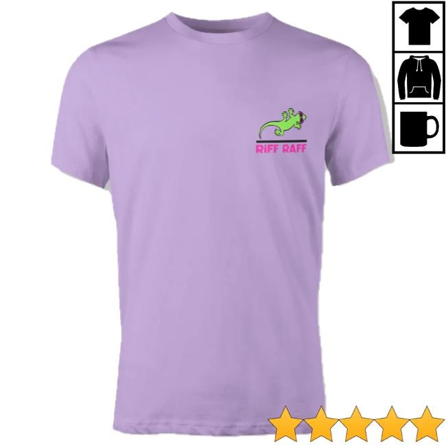 Planetriffraff Merch Gecko X Riff Raff t-shirt, hoodie, tank top, sweater and long sleeve t-shirt