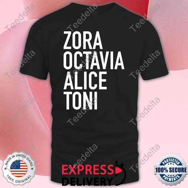 Harriett's Bookshop Zora Octavia Alice Toni Tee Shirt