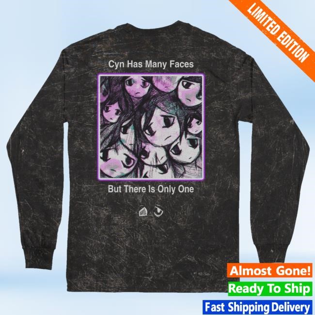 Official Downright Merch Shop Cynthoni - Many Faces Black Long Sleeve Long Sleeve Shirt