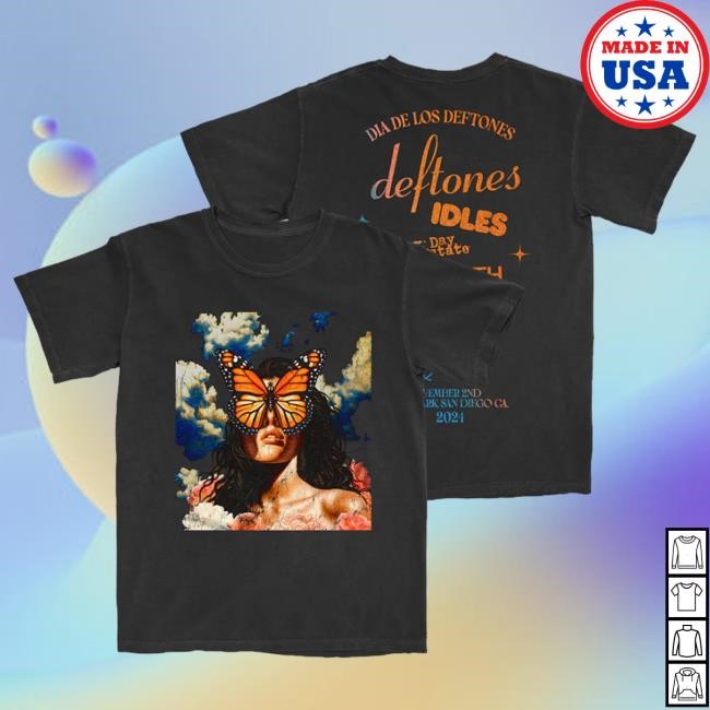 Shop Deftones Merch Store Ddld '24 Distressed Cloud Event Funny Shirt
