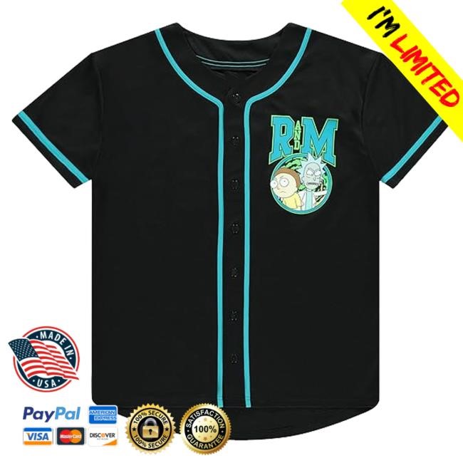 Shop All Rick And Morty Mens Rick And Morty Jersey - Rick And Morty Mens Baseball Jersey - Rick & Morty Mesh Button Down Jersey Shirt