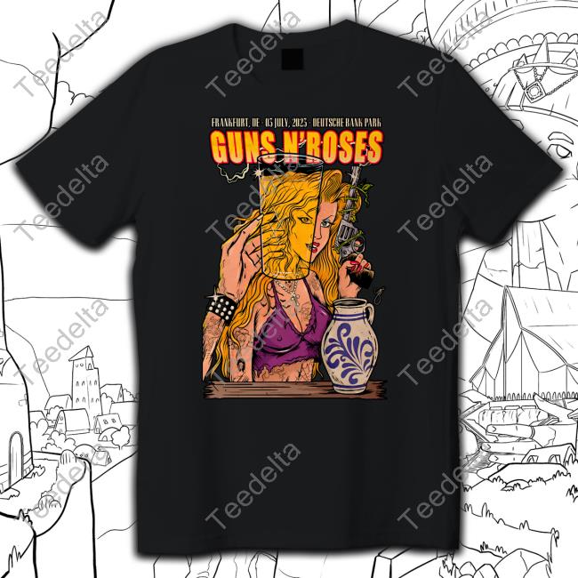 Guns N' Roses 07 03 23 Deutsche Bank Park, De Shirt