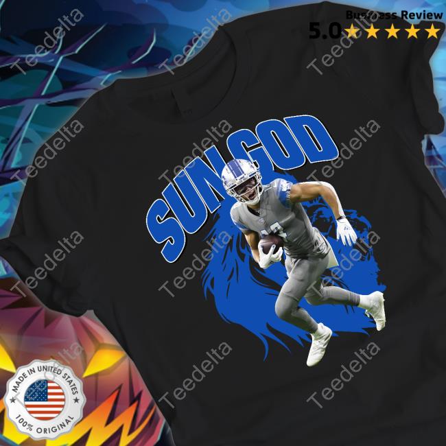 C J Gardner Johnson Wearing Detroit Lions Sun God Tank Top