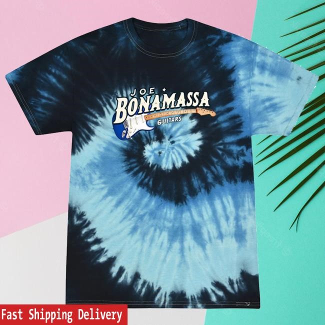 Official Jbonamassa Merch Royal Strat Tie Dye Crewneck Sweatshirt