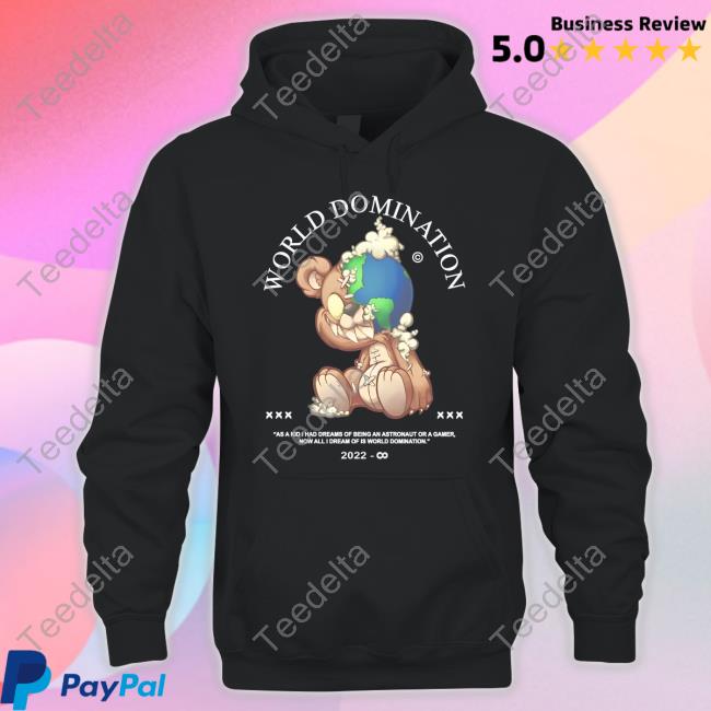 Jollztv Merch World Domination Teddy Hoodie