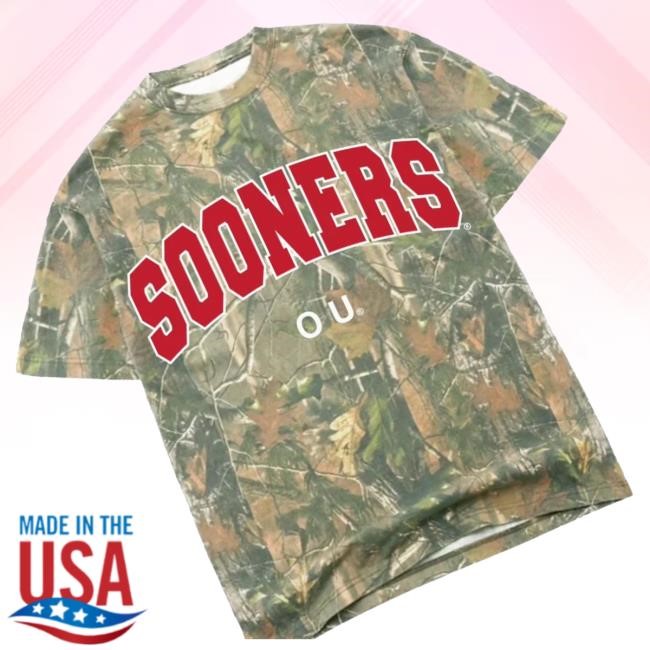 University Of Oklahoma Sooners Camo Tee Shirt
