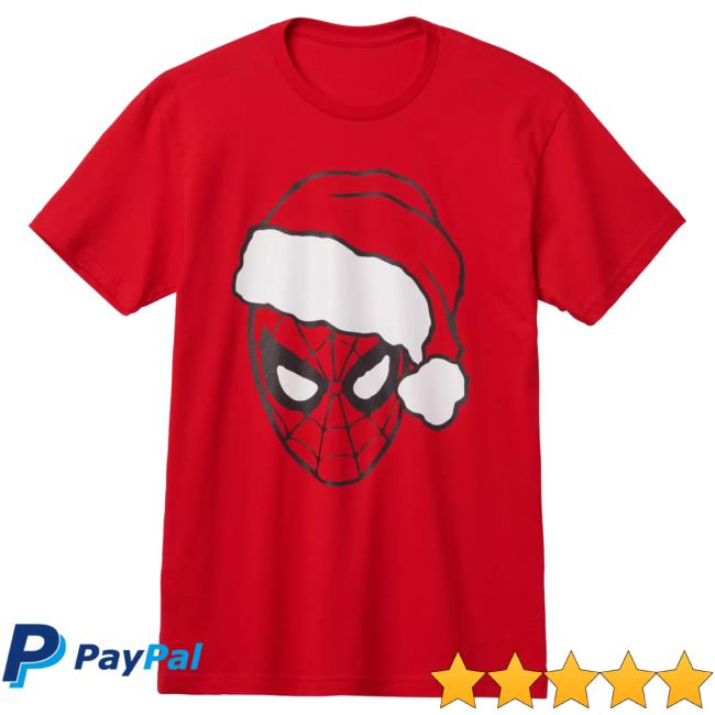 Official Shop Disney Merch Store Santa Spider-Man Holiday Attractive Shirt Shopdisney Appare Clothing