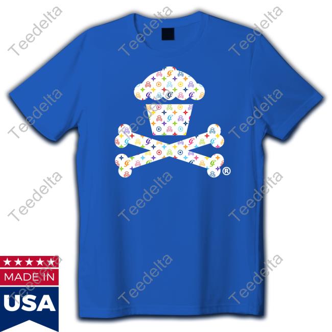 Colorful Chewy Crouton Crossbones Tee Johnny Cupcakes Store Colorful Chewy Crouton Crossbones Tee Shirt Johnny Cupcakes Store