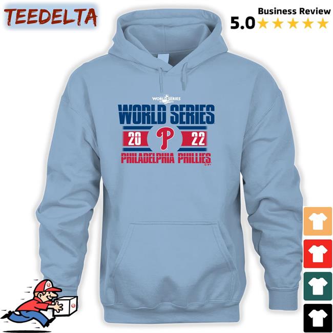 Shibe Vintage Sports Merch World Series 2022 Philadelphia Phillies Tee Shirt Philadelphia Phillies Officially Licensed World Series Grey Tee Shirt