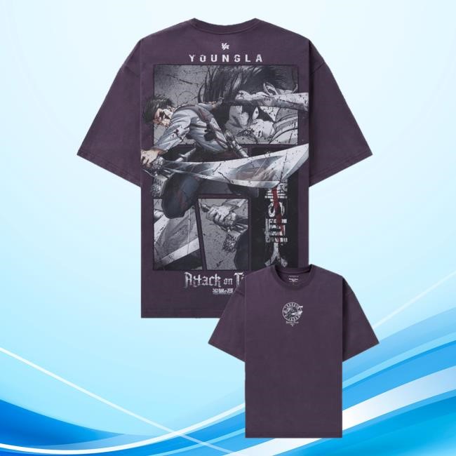 Aot X Youngla Merch Hero Levi Funny Shirt