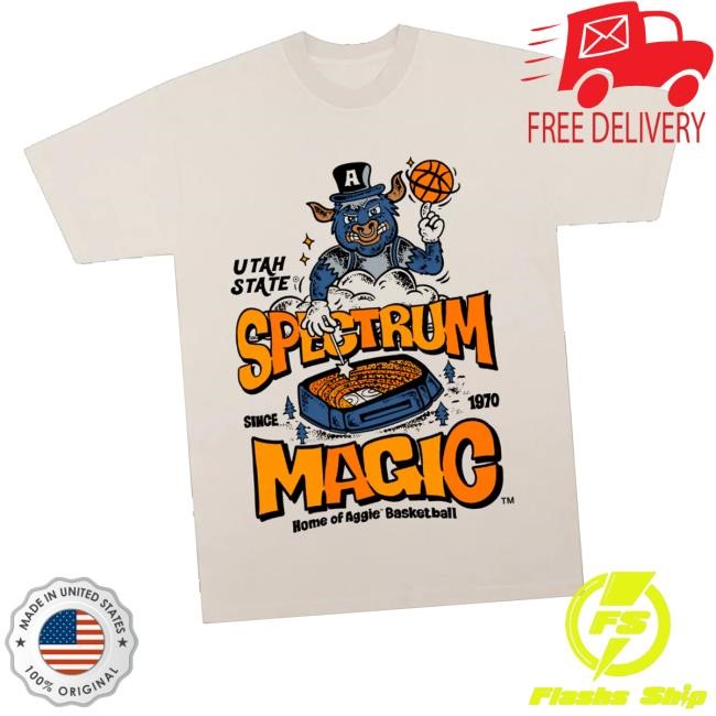 Usu Spectrum Magic Home Of Aggie Basketball Long Sleeve Shirt Tys Dyes Merch Store Shop Usu Spectrum Magic