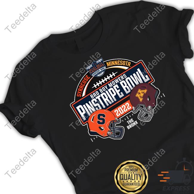 Syracuse Orange 2022 Pinstripe Bowl Match-Up Tee Shirt