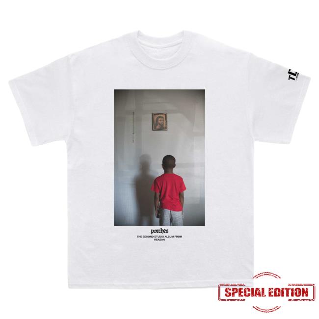 Official Clothing Top Dawg Entertainment Merch Store Reason- Porches Top Shirt (White)